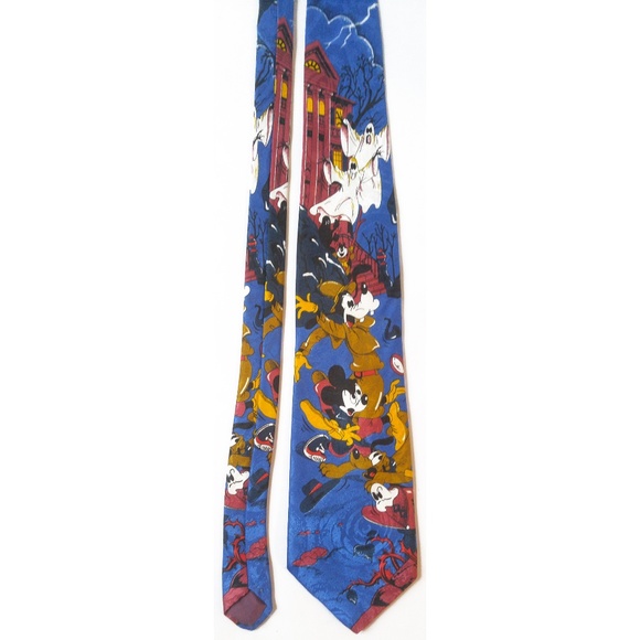 Disney Other - Vintage Disney Haunted House Tie Mickey 60s 70s
